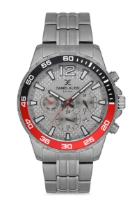 خرید ساعت با بودجه کم دنیل کلین بند استیل سه موتوره طوسی 